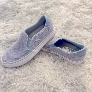 COPY - Vans Size 7 Deluxe Comfort Light Blue Suede Slipon